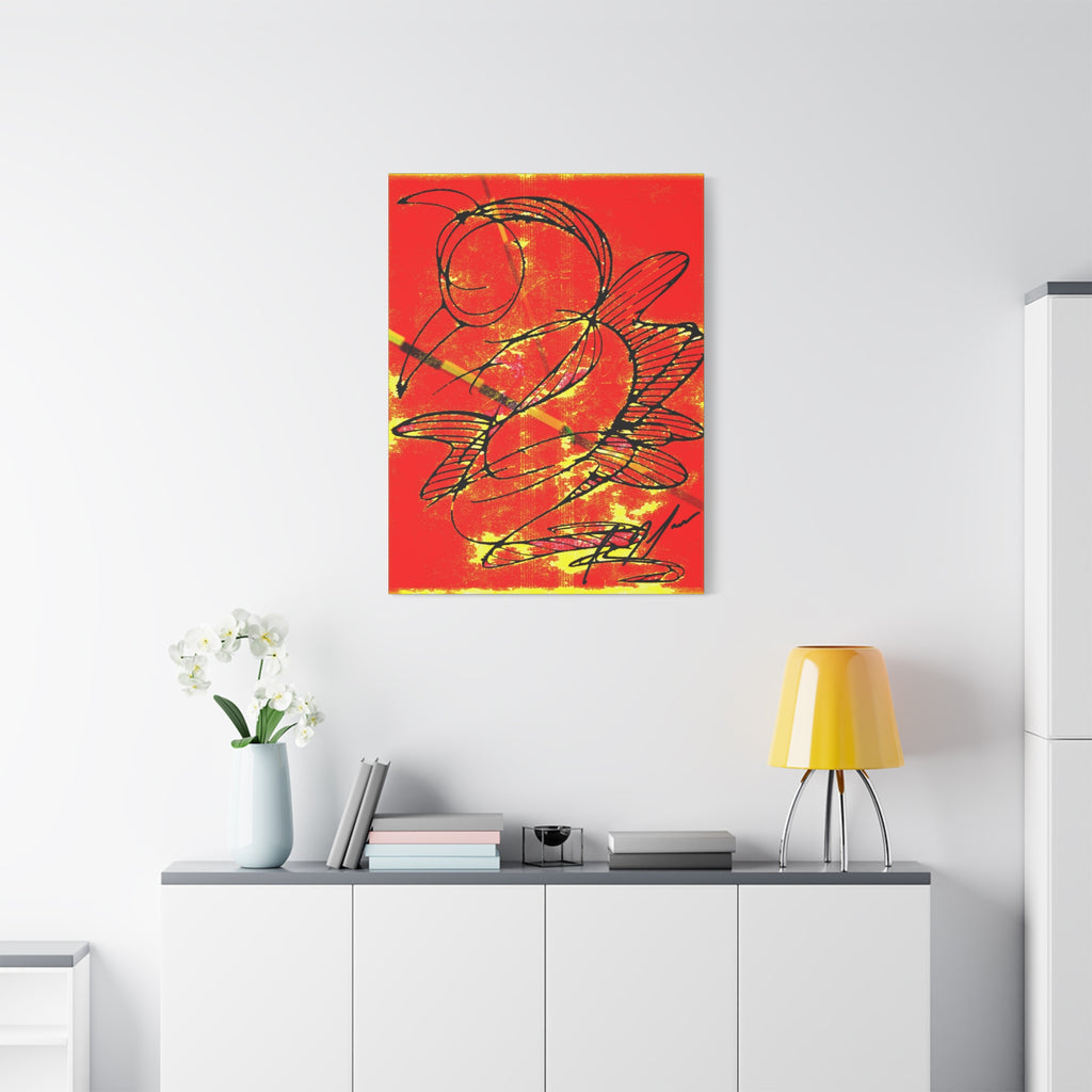 Hummingbird Abstract - Matte Canvas, Stretched, 1.25"