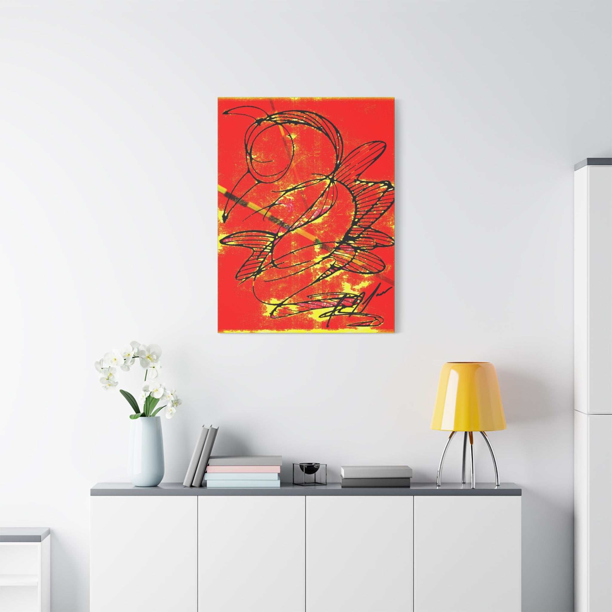 Hummingbird Abstract - Matte Canvas, Stretched, 1.25"