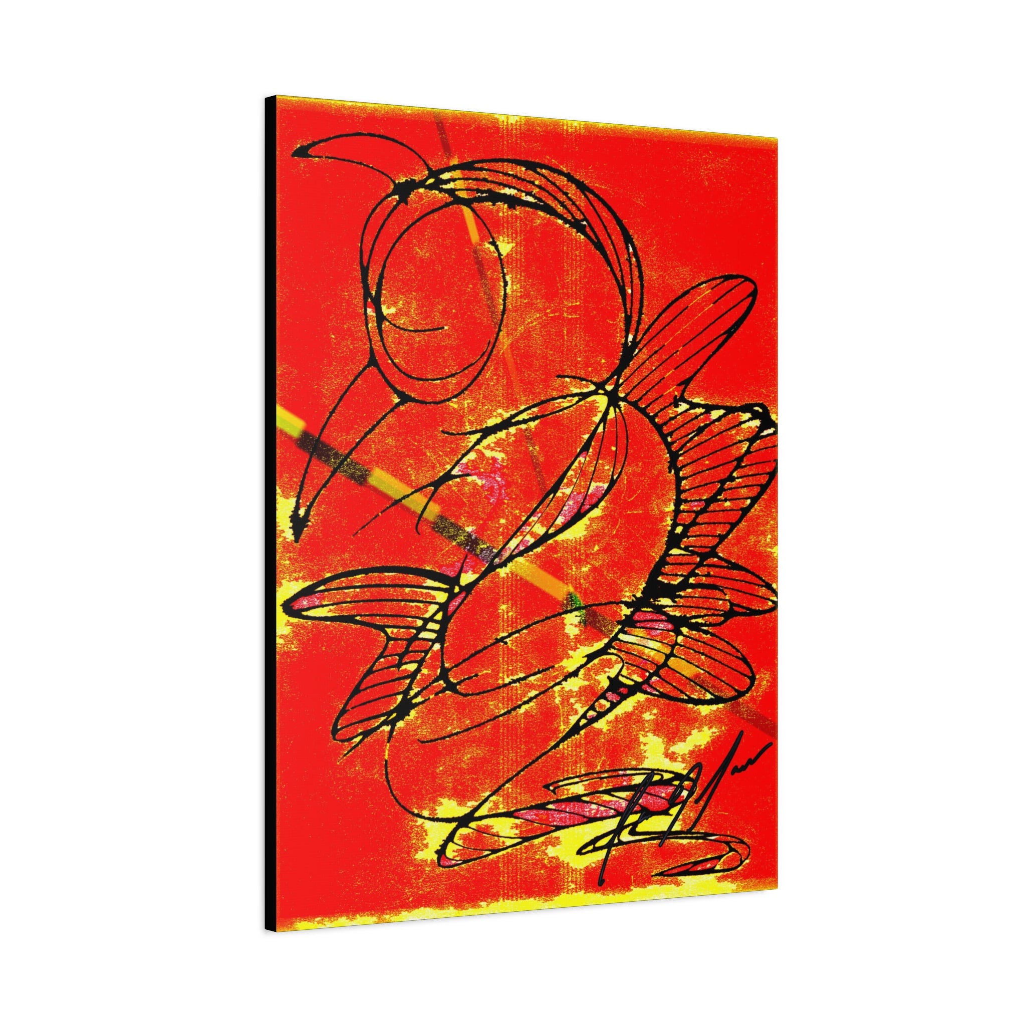 Hummingbird Abstract - Matte Canvas, Stretched, 1.25"