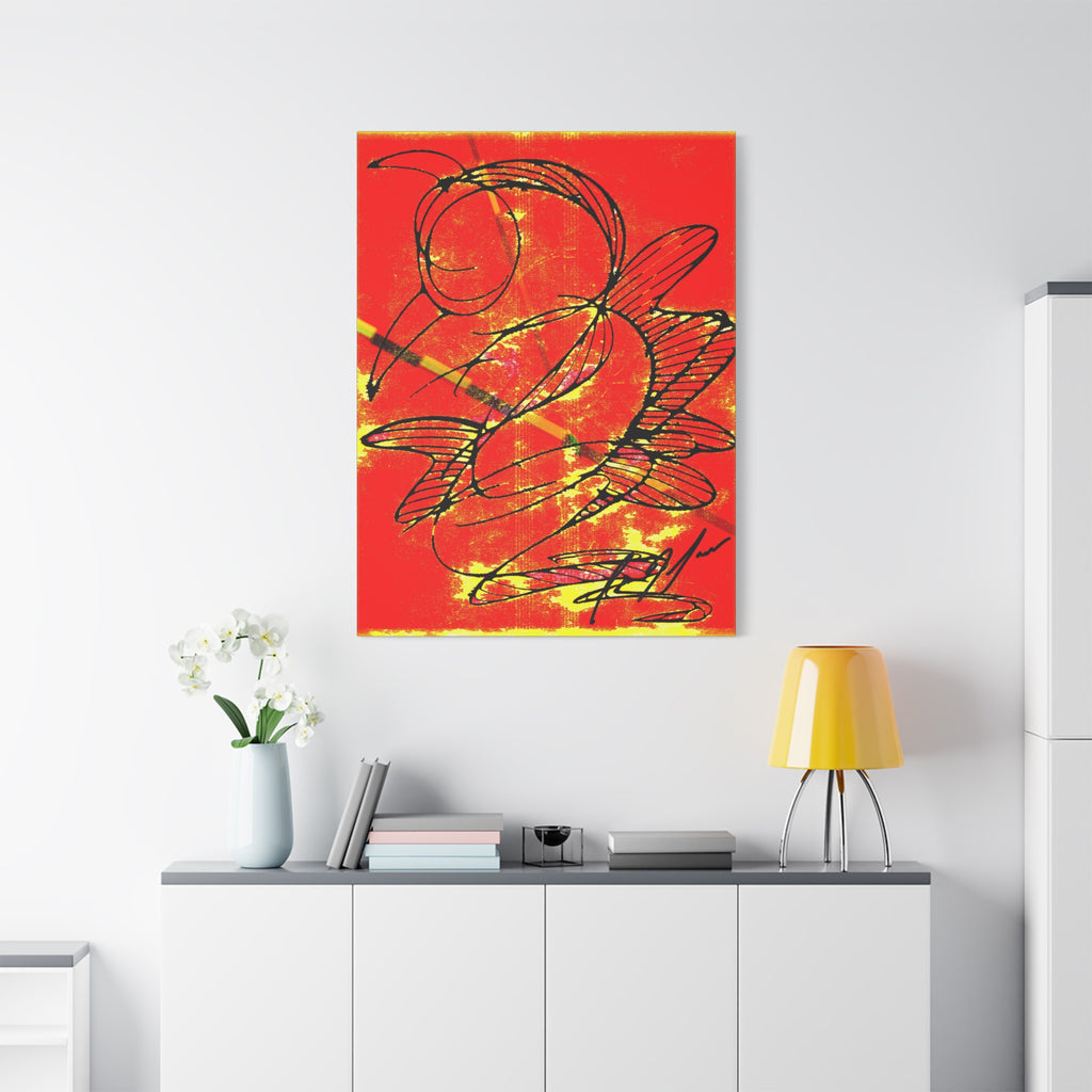 Hummingbird Abstract - Matte Canvas, Stretched, 1.25"