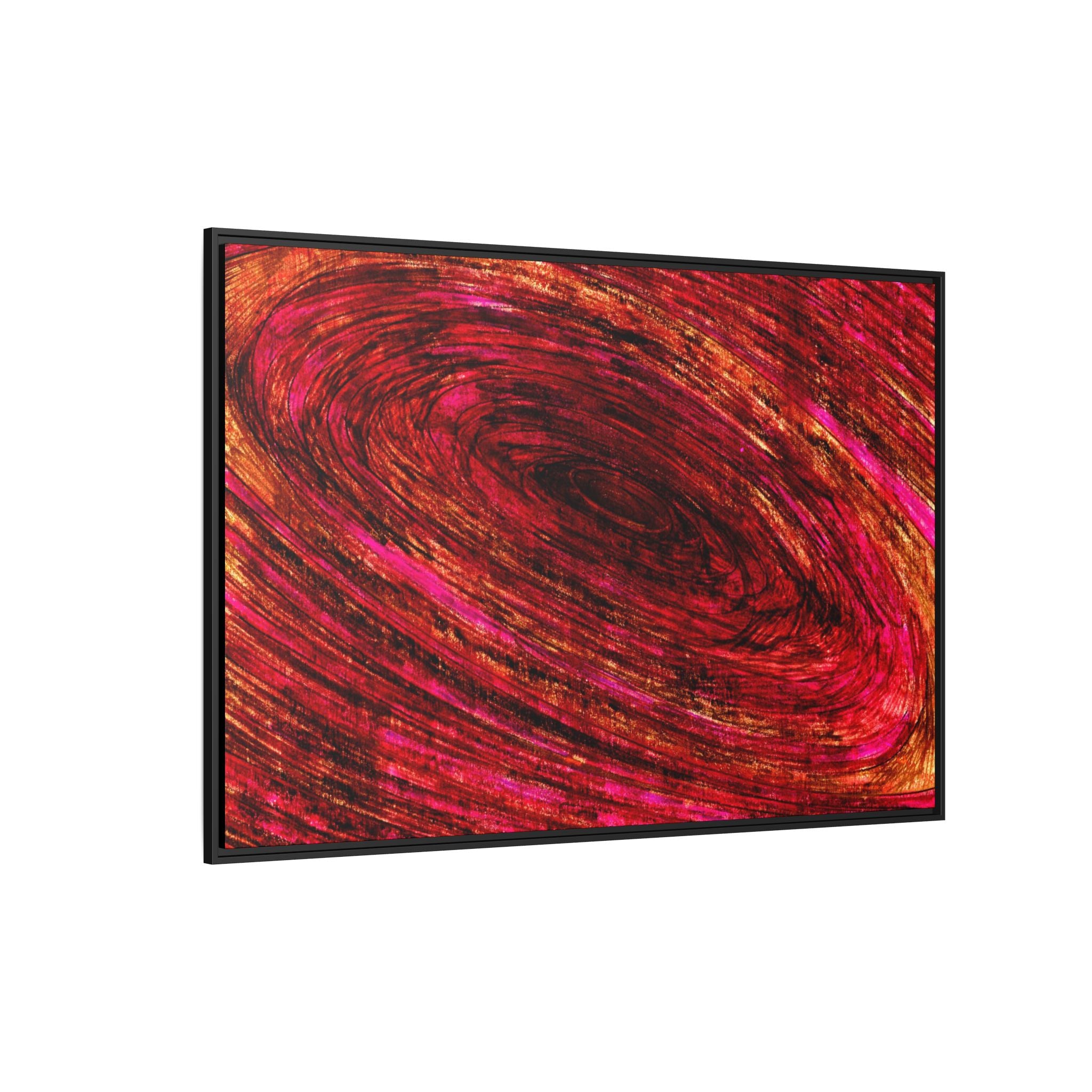 The Pull into The Still - Framed Canvas Print