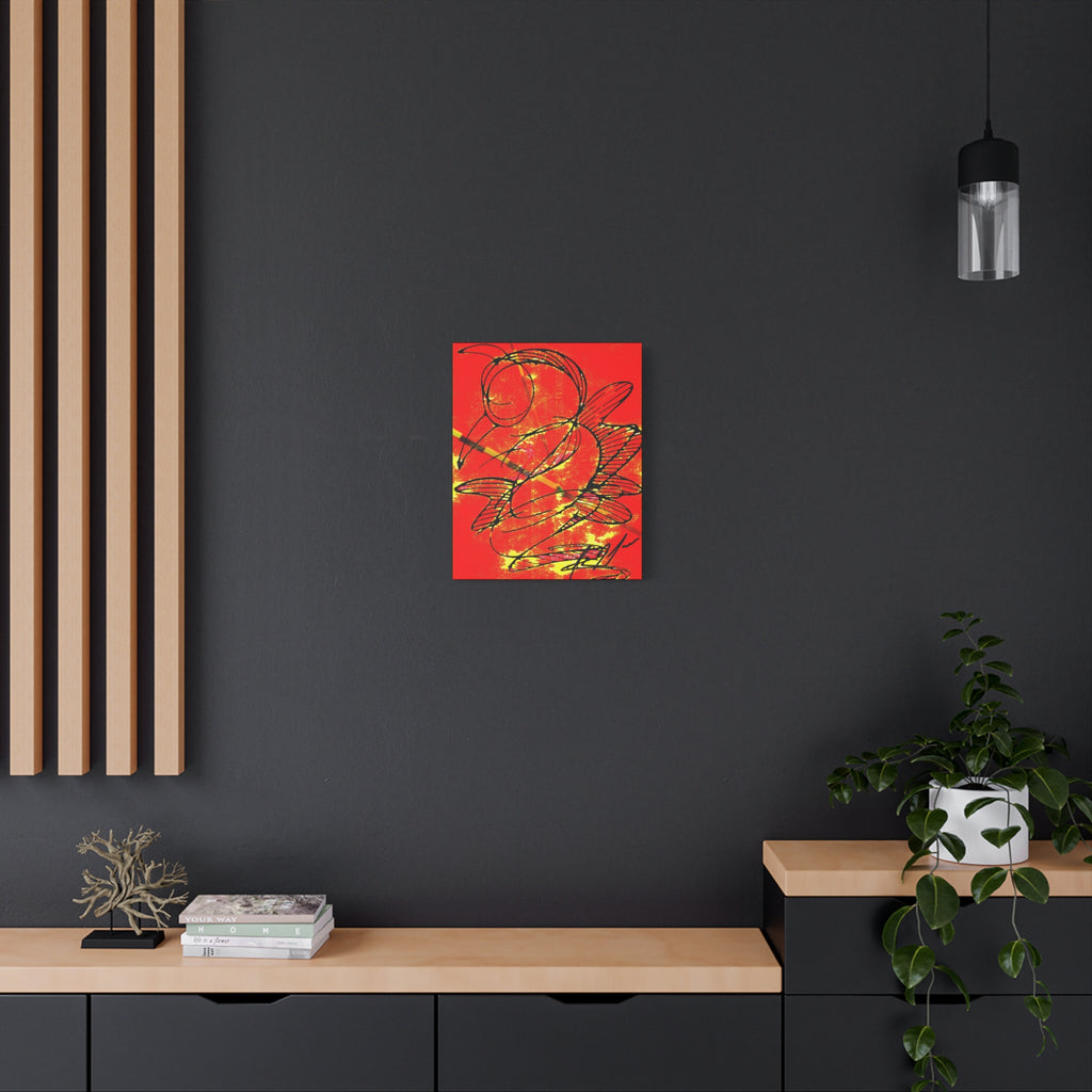 Hummingbird Abstract - Matte Canvas, Stretched, 1.25"
