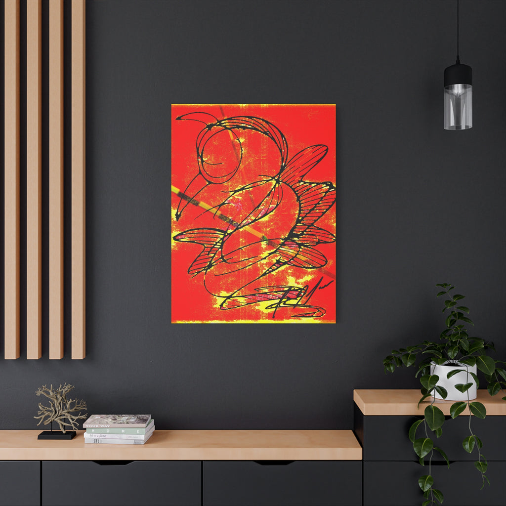Hummingbird Abstract - Matte Canvas, Stretched, 1.25"