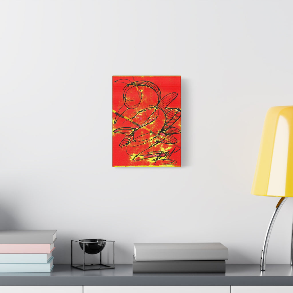 Hummingbird Abstract - Matte Canvas, Stretched, 1.25"