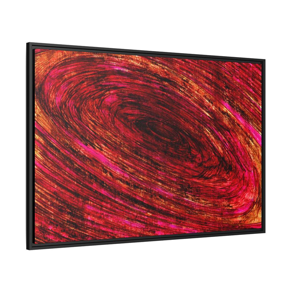 The Pull into The Still - Framed Canvas Print