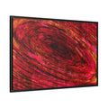 The Pull into The Still - Framed Canvas Print