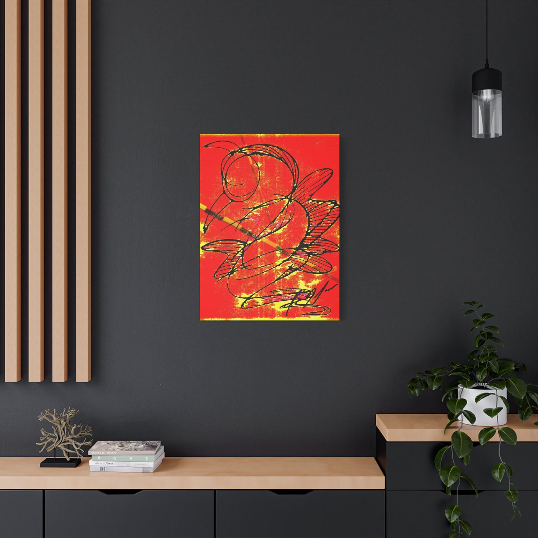 Hummingbird Abstract - Matte Canvas, Stretched, 1.25"
