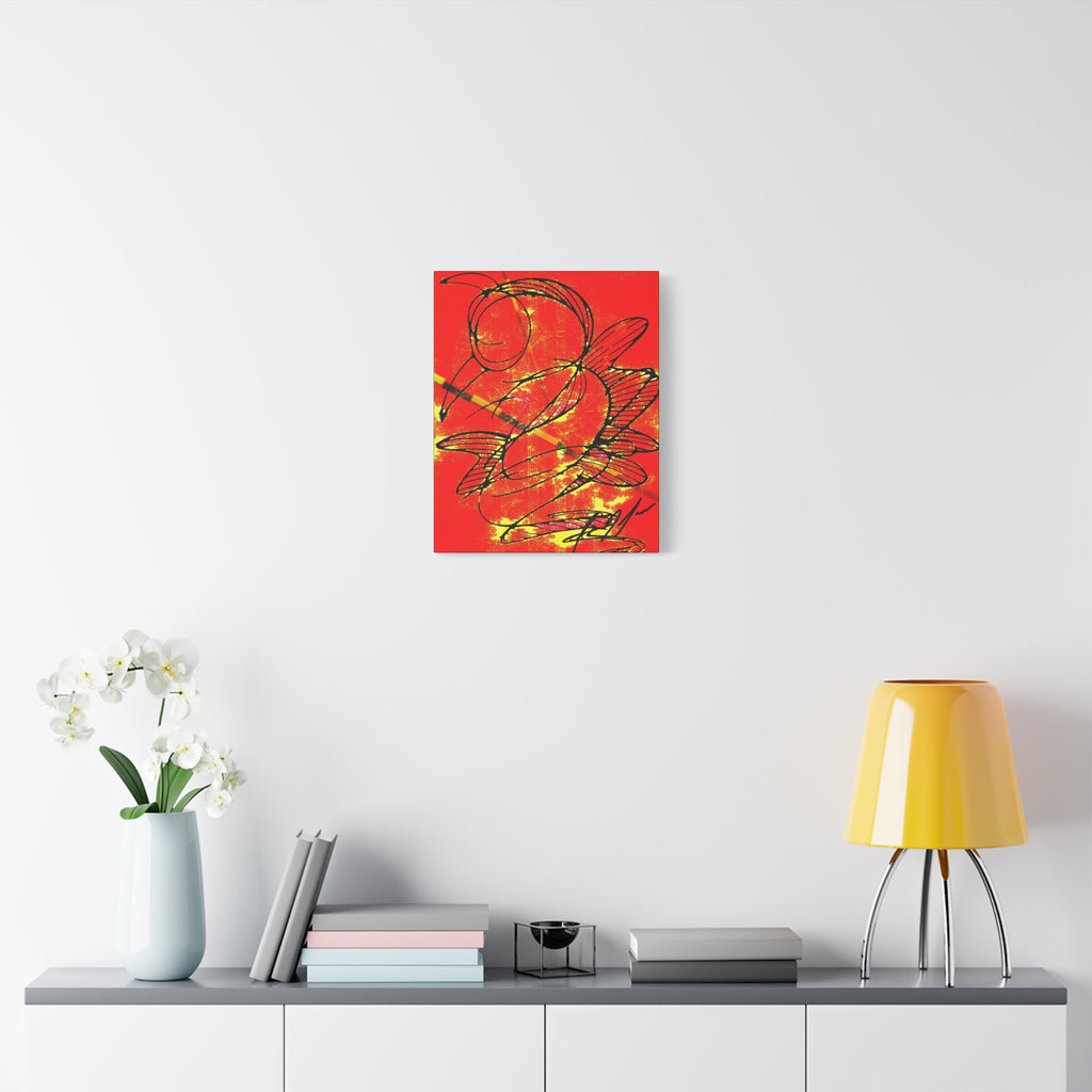 Hummingbird Abstract - Matte Canvas, Stretched, 1.25"