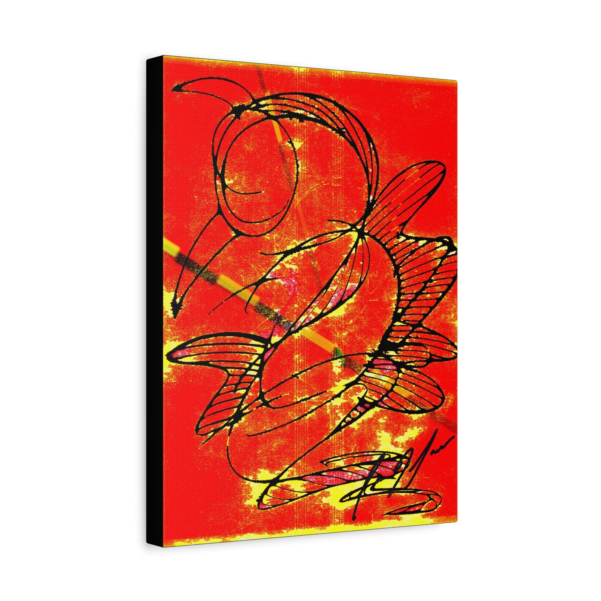 Hummingbird Abstract - Matte Canvas, Stretched, 1.25"