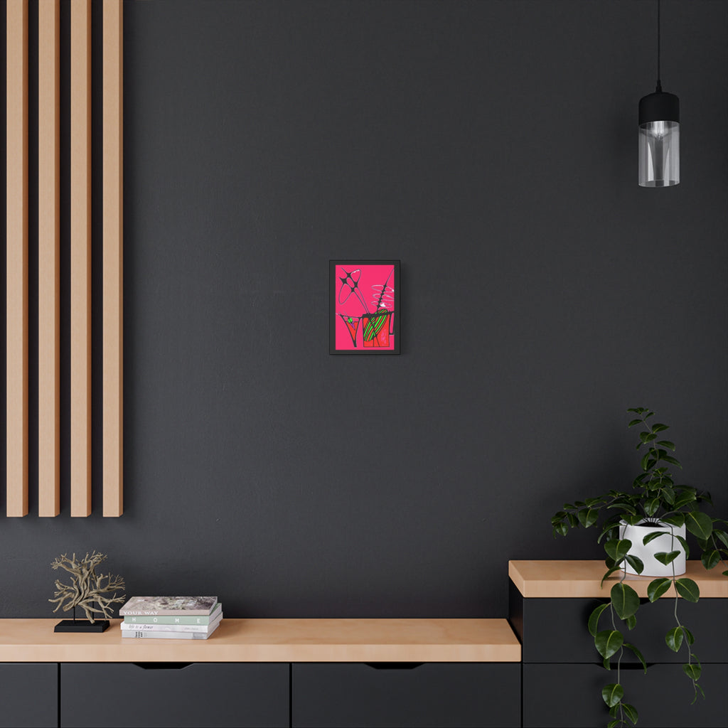 Abstract Cocktails 1 - Abstract Pink Pop Canvas Art — Bold Modern Wall Décor