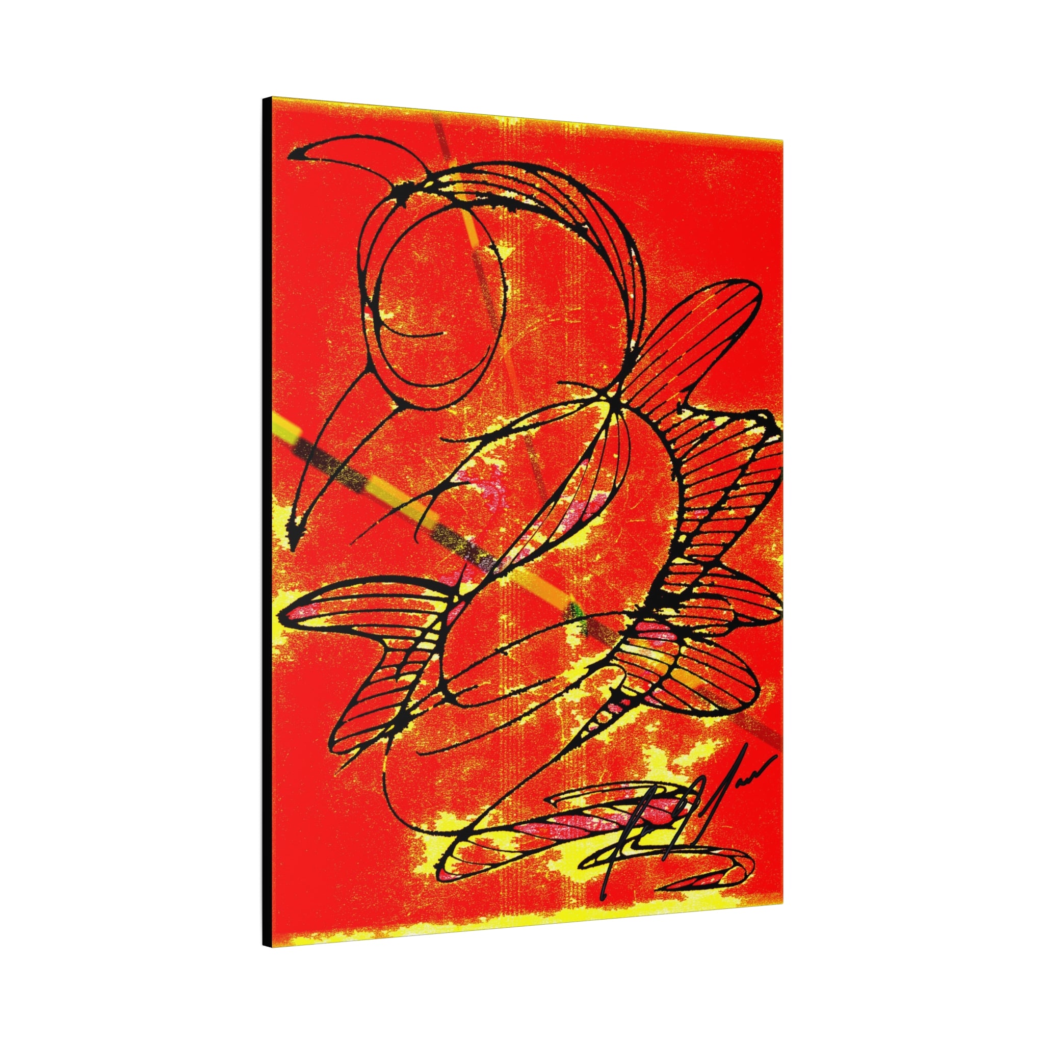 Hummingbird Abstract - Matte Canvas, Stretched, 1.25"