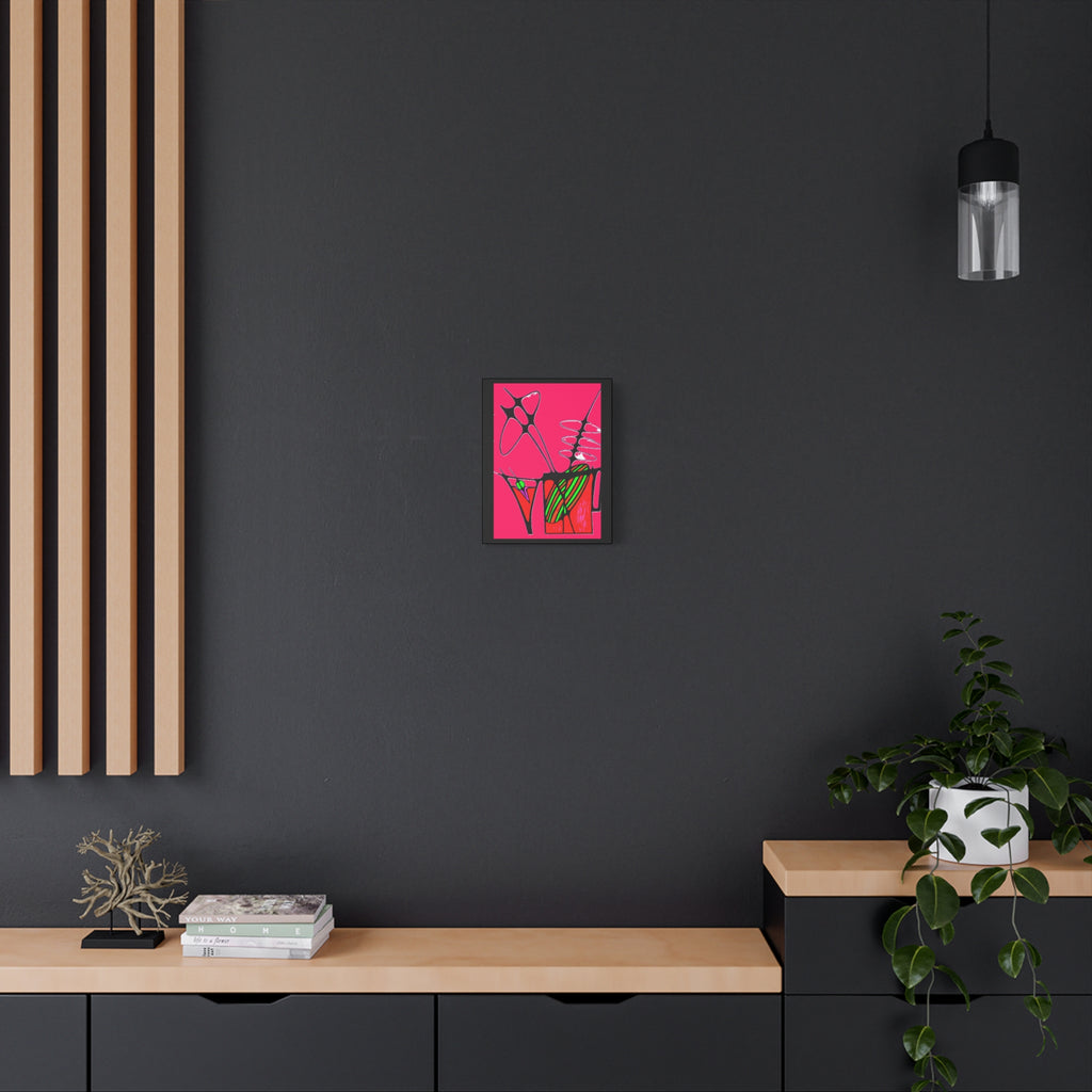 Abstract Cocktails 1 - Abstract Pink Pop Canvas Art — Bold Modern Wall Décor