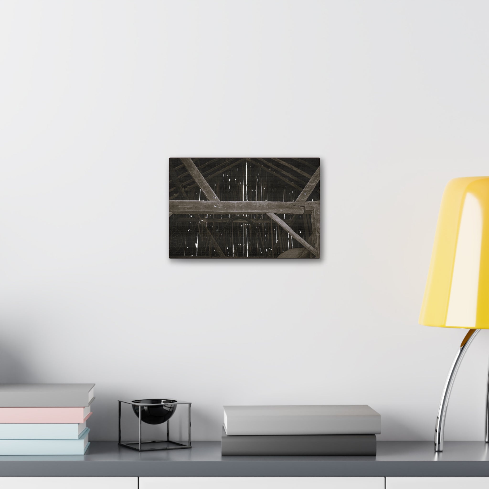 Rustic Barn Interior Canvas Wall Art – Stretched 1.5"