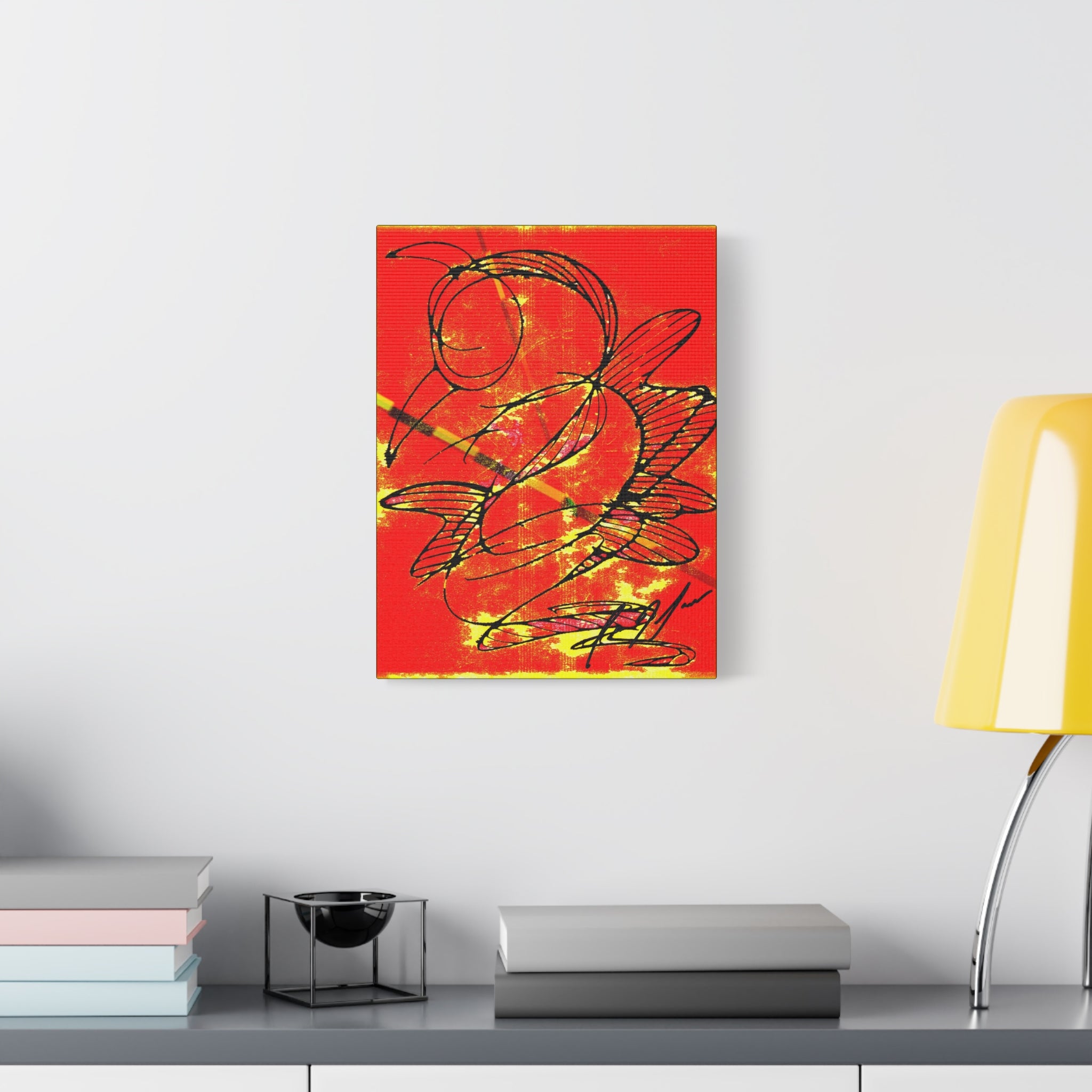 Hummingbird Abstract - Matte Canvas, Stretched, 1.25"