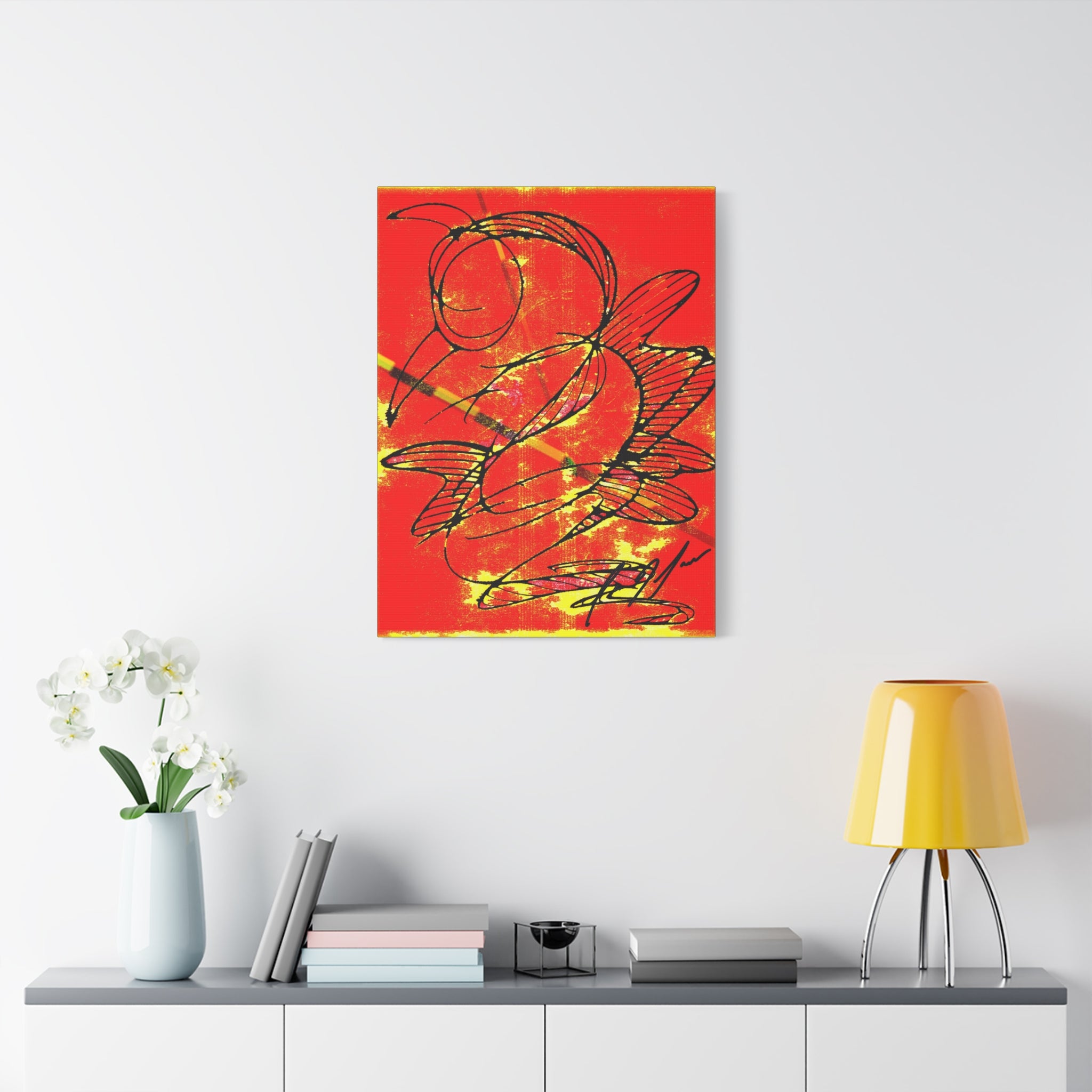 Hummingbird Abstract - Matte Canvas, Stretched, 1.25"