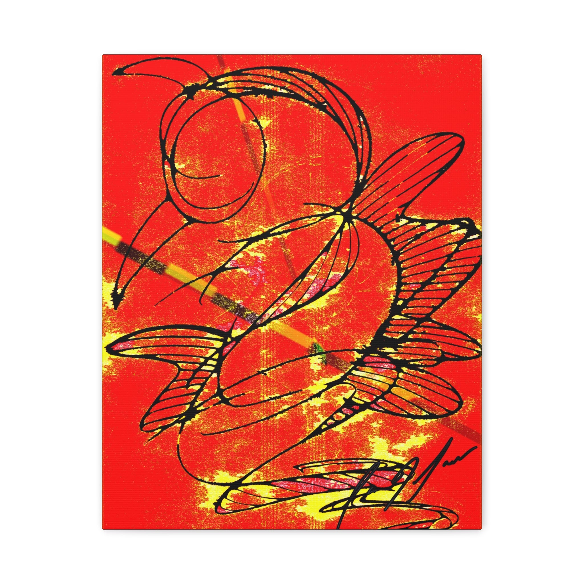 Hummingbird Abstract - Matte Canvas, Stretched, 1.25"