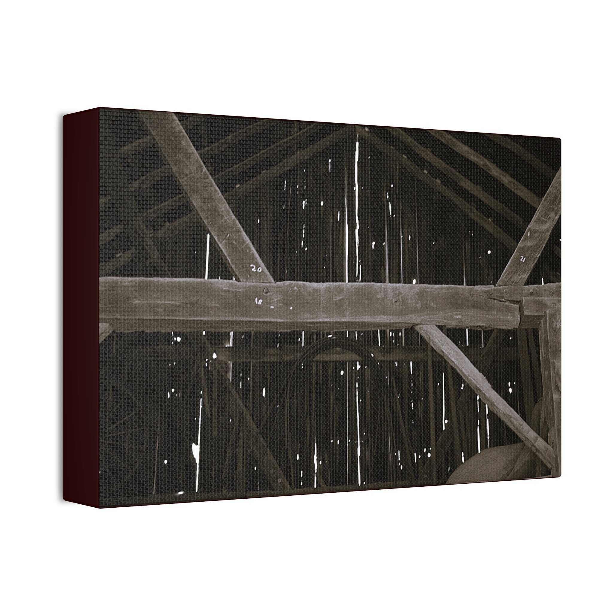 Rustic Barn Interior Canvas Wall Art – Stretched 1.5"