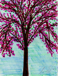 Blossom Tree Pink and Red 1 - Matte Canvas, Stretched, 1.25"